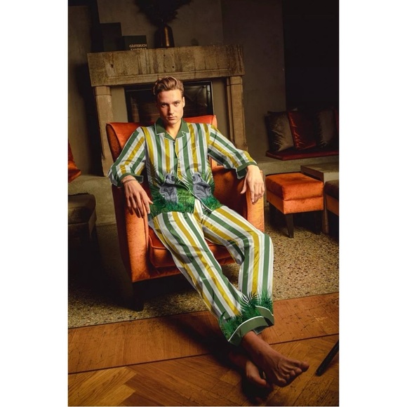 AVERIE Jett Men’s Loungewear Long 2-Piece Set - Picture 2 of 4